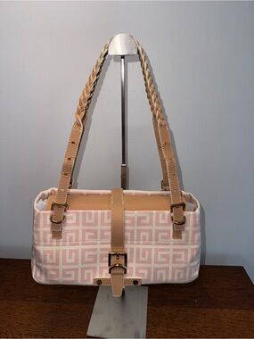Givenchy Vintage 4G Monogram Canvas Braided Baguette Shoulder Bag w/COA - EUC